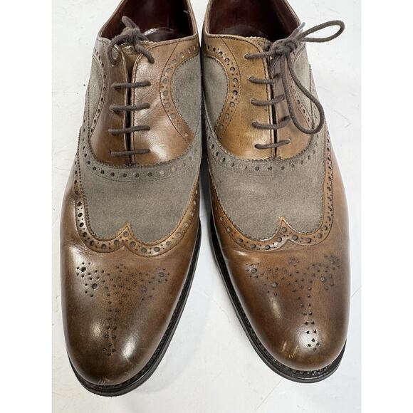 Herring \'Fencote\' Brown Leather Oxford Brogues 7.5 Dress Shoes main image 10
